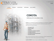 Tablet Screenshot of cimota.qc.ca